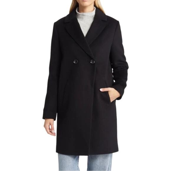 Sam Edelman Double Breasted Wool Blend Coat XXL NWT - Picture 4 of 11